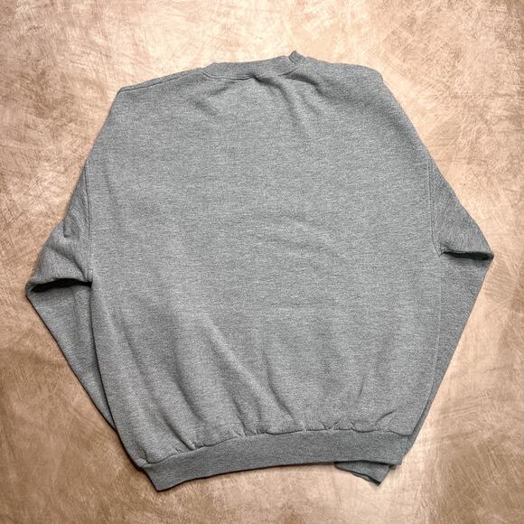 Vintage Y2K Jackson Hole Wyoming Crewneck Sweatshirt Gray Jerzees Travel Outdoor - Picture 3 of 5